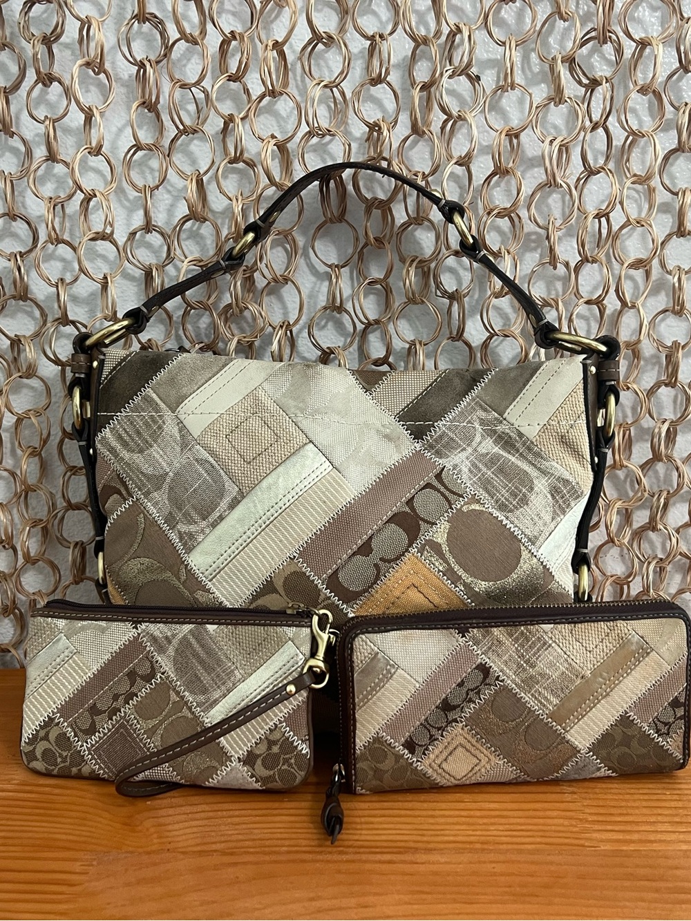 Vintage Coach Carly Patchwork Bag